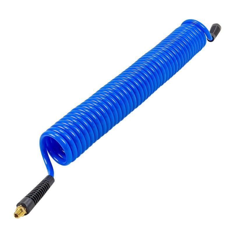 Шланг витой полиуретановый 8мм х 12мм х 10м с резьбовыми наконечниками 1/4" Forsage F-AHC-48E