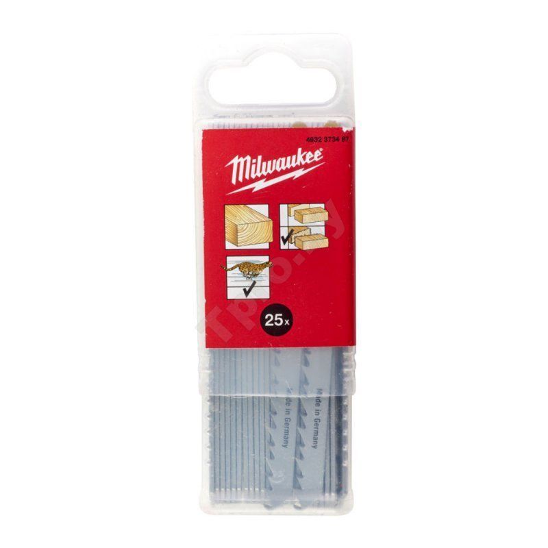 Пилка к лобзику T144D (25 шт в футляре / HCS / 75 мм / дерево) MILWAUKEE ...Milwaukee 4932373487