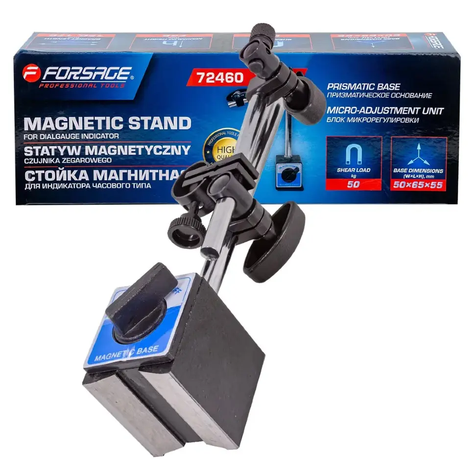 Стойка магнитная для индикатора часового типа Forsage F-72460
