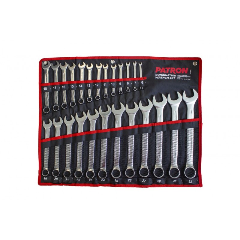Набор ключей комбинированных 25 пр (6 - 32 мм.) Patron P-5261P