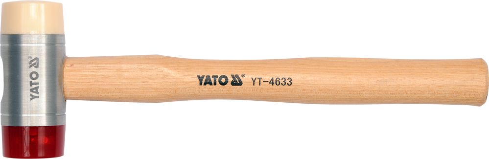 Молоток с полиуретановыми наконечниками рихтовочный 1340гр. d60mm PU  ...YATO YT-4634