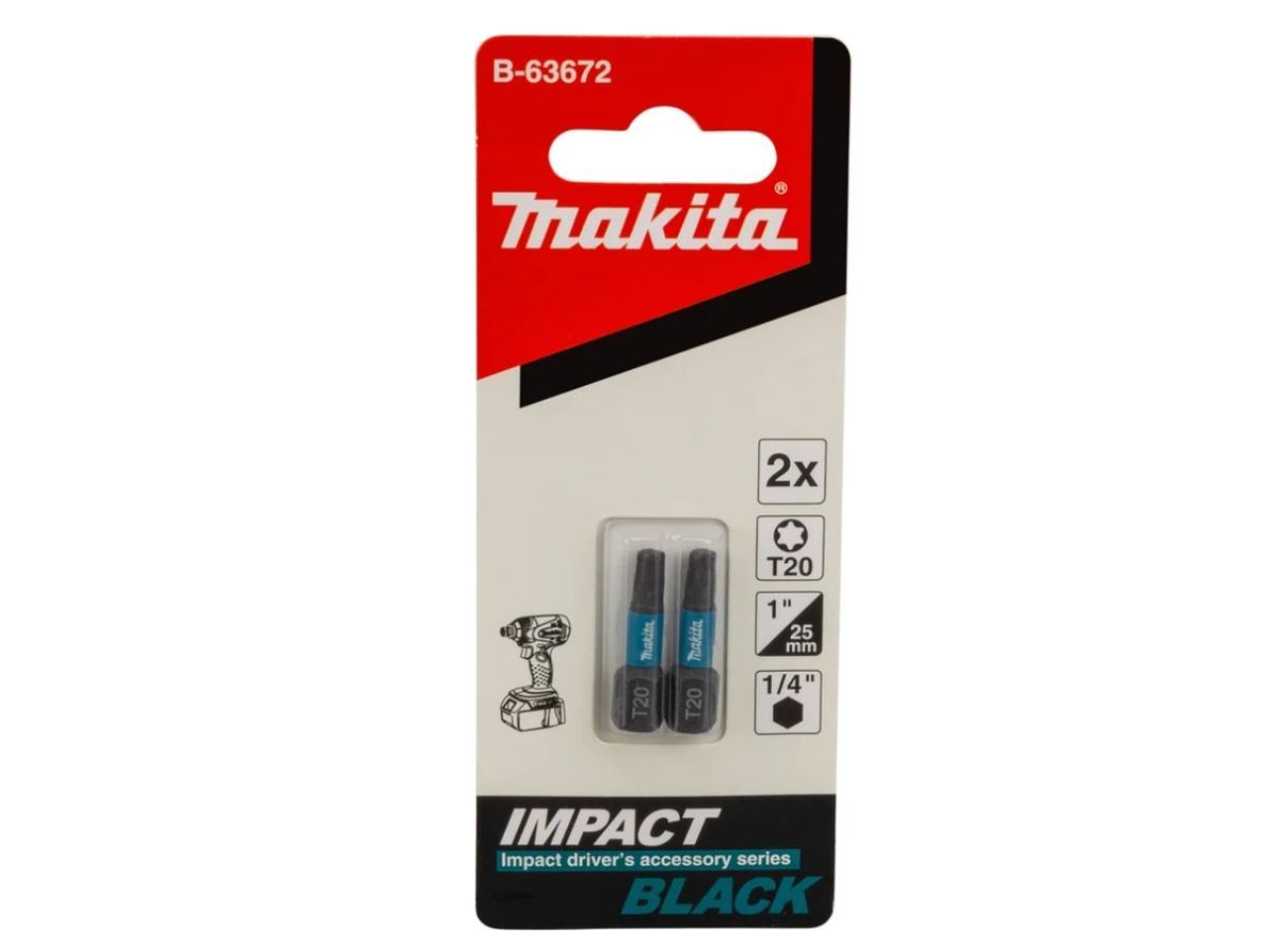 Насадка T20 25 мм Impact Black (2 шт) B-63672 MAKITA B-63672
