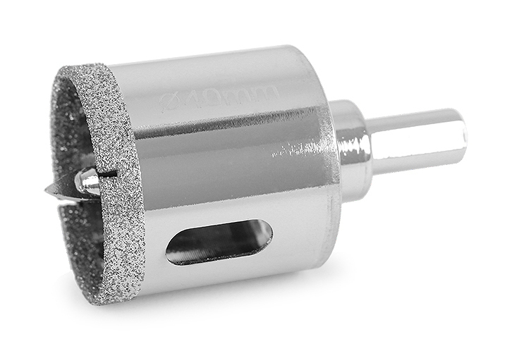 Коронка алмазная MESSER-DIY D35 X L40, с центрирующим сверлом (керам. плитка, керамогранит, мрамор, стекло) MESSER 14.001.035