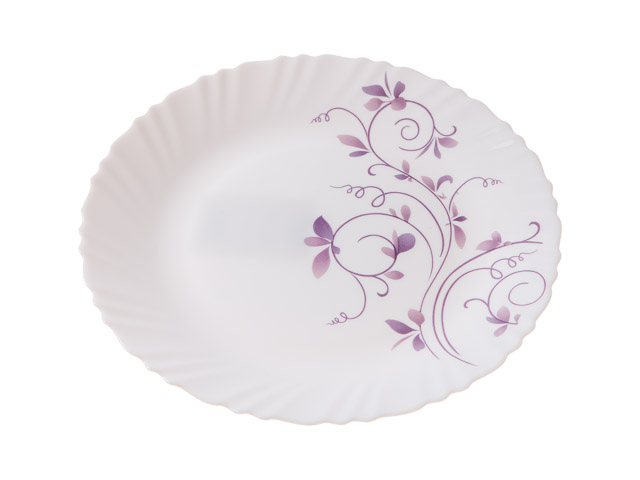 Тарелка обеденная стеклокерамическая, 250 mm, круглая, серия Пурпурное сияние  ...DIVA LA OPALA 13-125022