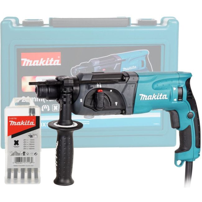 Перфоратор в чем. (780Вт, 2.7Дж, 0-1100об/мин, патрон SDS-plus) MAKITA HR2470X15