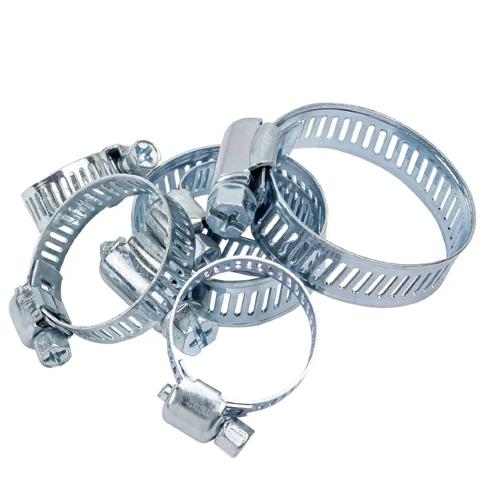 Хомуты зажимные червячные металлические, набор 26пр. RockFORCE RF-06782