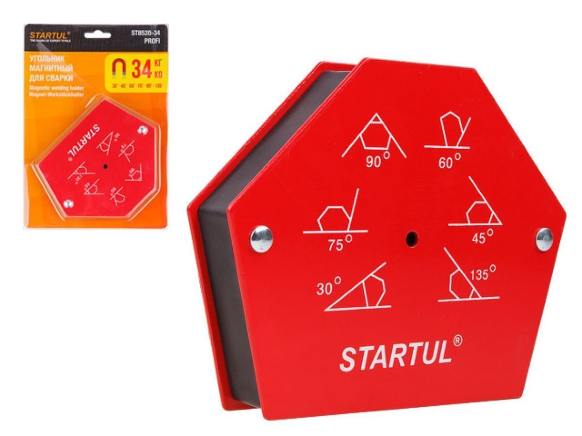 Угольник магнитный для сварки 34кг PROFI (ST8520-34) (струбцина магнитная) STARTUL ST8520-34