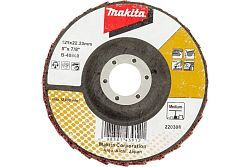 Лепестковый полировочный диск 125x22,23 мм, стекловолокно, угловой (сред. полир-ка)  ...