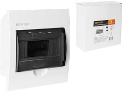 Бокс скрытый ЩРВ-П-8 модулей IP50 (пластиковый, 207*222*27 мм)  