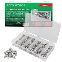 Гайки нержавеющие 3-10мм, набор 300пр. RockFORCE 