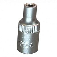 Головка торцевая 1/4" TORX Е4, L25 мм, CrV  
