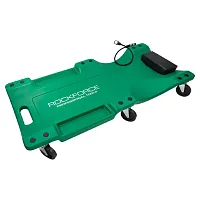 Лежак пластиковый подкатной на 6-ти колесах RockFORCE 