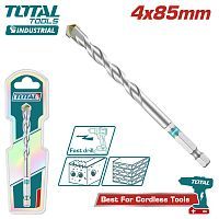 Сверло по бетону шестигранным хвостовиком 4x85мм  