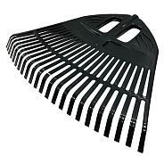 Грабли веерные пластмассовые без черенка 500 mm черные  ИнструмАгро 10821