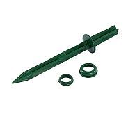 Колышек 20см с установ. кольцом для креп. укрыв. мат. и пленки 10шт/уп, зеленый PALISAD ...PALISAD HOME 64433