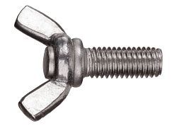 Винт М8х25 мм барашковый, нерж. сталь (А2) DIN 316 (6 шт в зип-локе)  ...