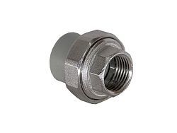Американка ПП внутренняя резьба 40х1 1/4", серый  