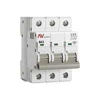 Выключатель автоматический AV-10 3P 63A (B) 10kA AVERES  