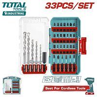 Набор сверл по бетону и бит   (33 шт)