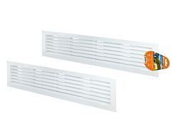 Решетка радиаторная, с регулировкой живого сечения, белая, 460х123  ...