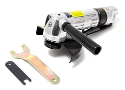 Пневмоотрезная машинка угловая 5''(12000 об/мин, 170л/мин, L-224мм, посадочная резьба М10х1.5) RockF...