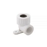 Колено ПП комб. наружн.резьба 20х3/4", белый  15104РосТурПласт 1602902