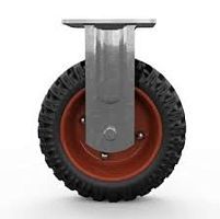 Колесо большегрузное неповоротное PF 160 150 мм резина с протектором (N), шт  ...