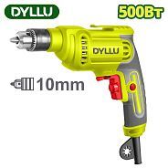 Дрель,500w, 0-3200 об/мин, кл.патрон 10мм, реверс,   DYLLU DTED15501