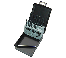 Набор__Сверла по металлу 1-10 мм HSS-R (19 шт) в металлическом кейсе, MILWAUKEE ...