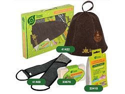 Набор из 4-х предметов (шапка, мочалка, сбор травяной, мыло)  ...