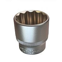 Головка торцевая 1/2" 12гр. 32 мм, L44 мм, CrV  