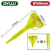 Воронка пластмассовая разборная D-135мм с гибким носиком  ...