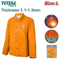 Куртка сварщика кожаный L  