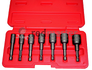 Набор головок для экстракторов под шуруповерт 1/4" 6-14мм, 7 пр.  ...Force 907U3