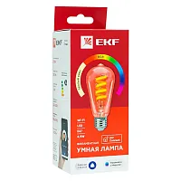 Умная филаментная RGB лампа E27 ST64