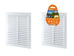 Решетка неразъемная с москитной сеткой, белая, 200х300  