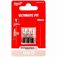 Бита ударная Shockwave Impact Duty TX15 25 мм (3 шт)  