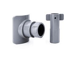 Врезка (адаптер) в канализационную трубу ВК 110х50, ABS, серый РТП (Для внутренней канализации)  ...