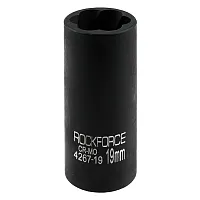 Головка ударная двухсторонняя 1/2", 19мм (6гр.) RockFORCE 