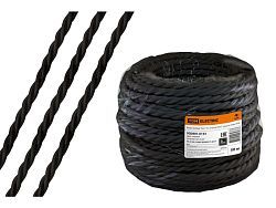 Ретро провод "Эко" 3х1,5 витой,черный (50м)  