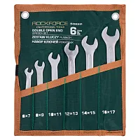 Ключи рожковые, набор 6пр. (6х7, 8х9, 10х11, 12х13, 14х15, 16х17мм) RockFORCE ...