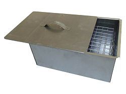 Коптильня, 2-хярусная, 400х280х180мм, ( сталь 0,8мм)  