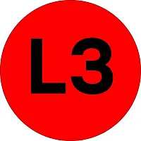 Наклейка "L3" (d20) PROxima