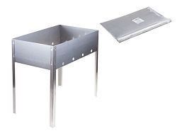 Мангал сборный "Эконом" в плёнке (400х250х400х0,4толщ)  