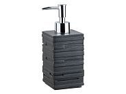 Диспенсер (дозатор) для мыла WEATHERED SAND, черный (Материал: НАТУРАЛЬНЫЙ КАМЕНЬ, полирезин, пласти...PERFECTO LINEA 35-151101