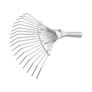 Грабли веерные стальные, 350 мм, 18 круглых зубьев, оцинкованные, без черенка  ...Сибртех 61780