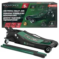 Домкрат подкатной гидравлический 5т (h min 96мм, h max 595мм),вес 49,50 RockFORCE ...