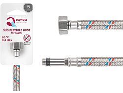 Подводка гибкая, SUS, иголка м10 длинная - гайка 1/2" 150 см (6 Bar, 90°С)  ...