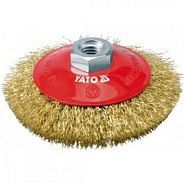 Щётка-крацовка получаша мягкая 100mm М14  YATO YT-4761