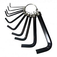 Ключи шестигранные 1.5-10мм (набор 10пр.) CrV  